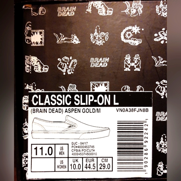 Vans X Brain Dead Classic Slip-On Lx *NWT* - Picture 6 of 7